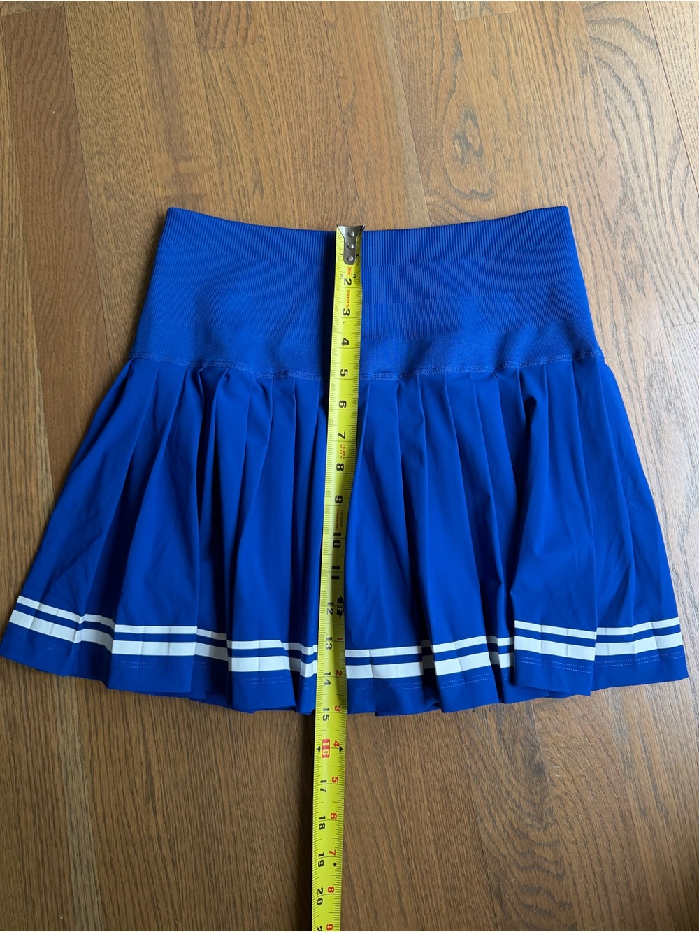 Wilson Midtown Tennis Skirt & Brami SET Royal Blue w White Stripe Small & Medium - Picture 7 of 15